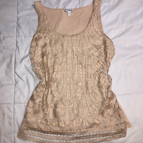 Express Tops - Express Lace Dress Tank Top *SOLD*
